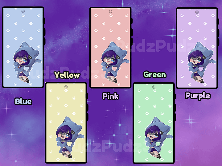 Chibi Kitty Pudz - Cell Phone Wallpaper [ IOS & Android ] product image (2)