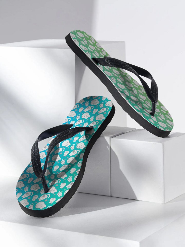 KITTY goes HERE! • sublimation flip-flops Allcolor product image (2)