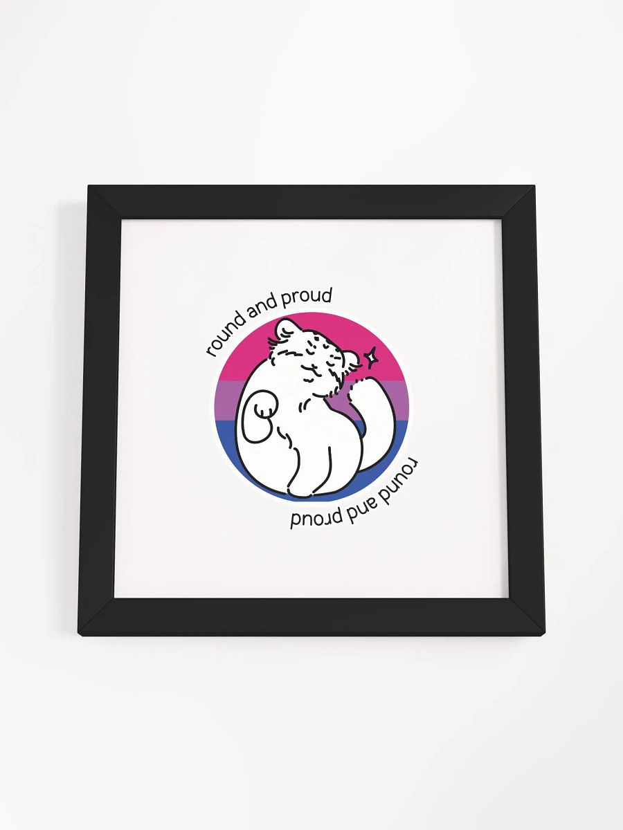 Round and Proud Manul Bisexual Version - Framed Print product image (10)