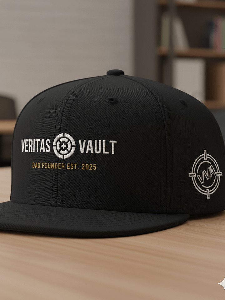 DAO Founders Hat - Flatbill Black, LE product image (1)