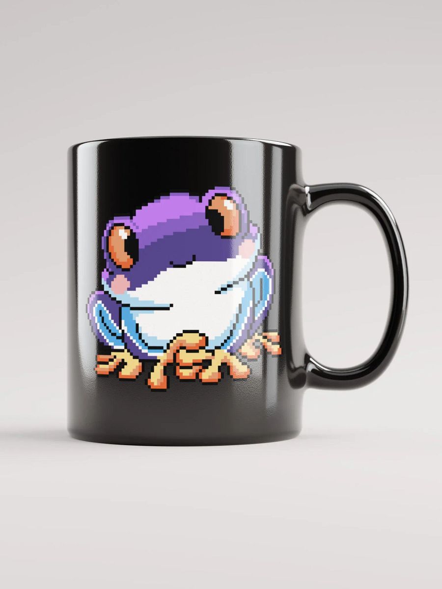 Purple Rip the Frog Black Glossy Mug product image (2)