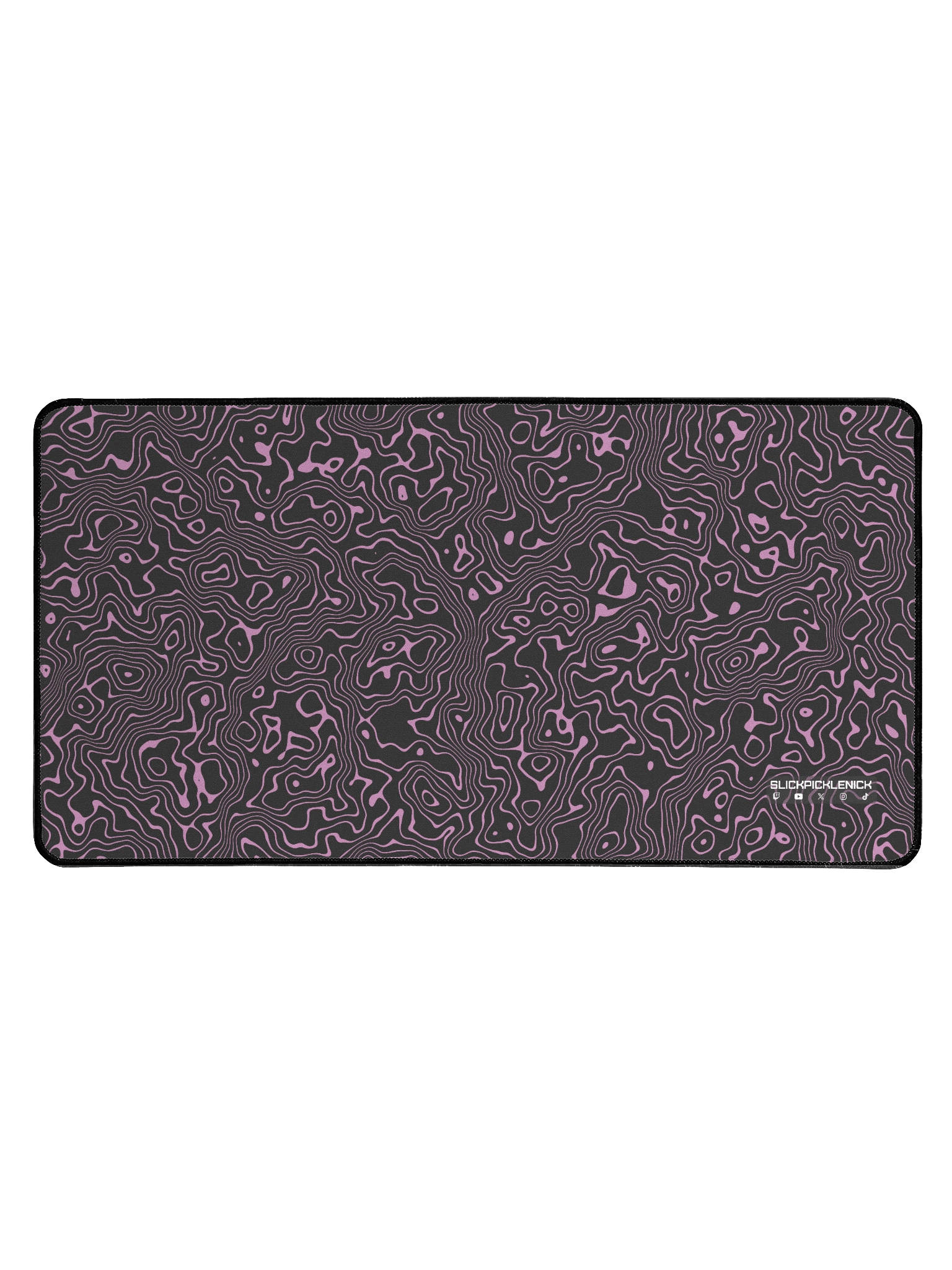 Pink Topographic Desk Mat product image (1)