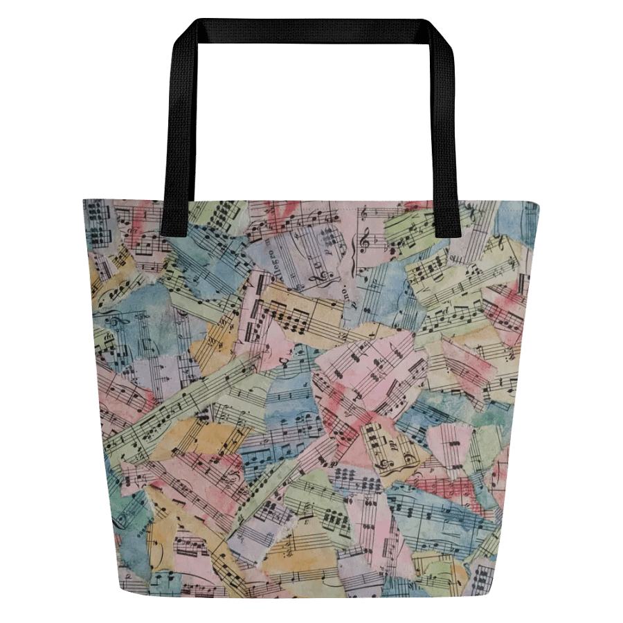 Colorful Sheet Music Tote Bag product image (2)