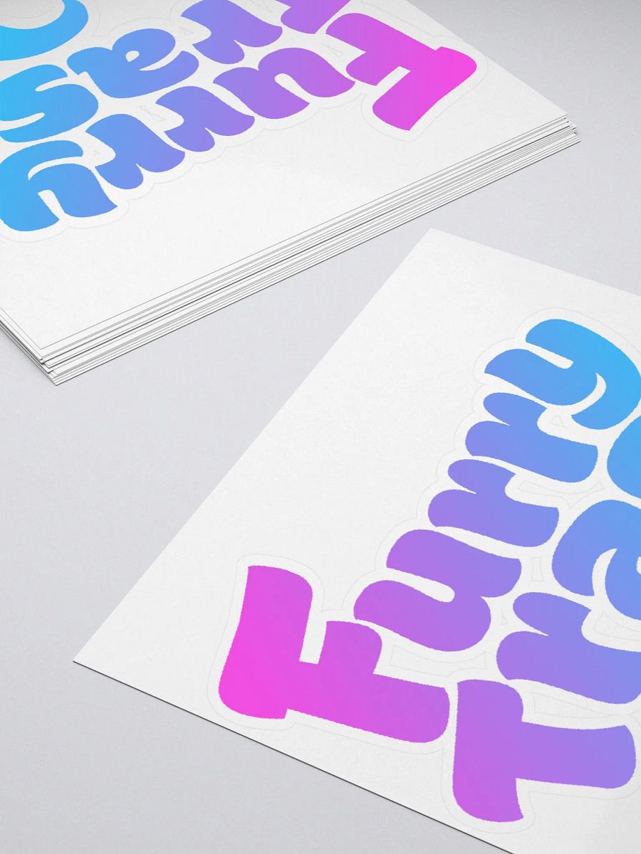 Furry Trash Gradient Sticker product image (4)