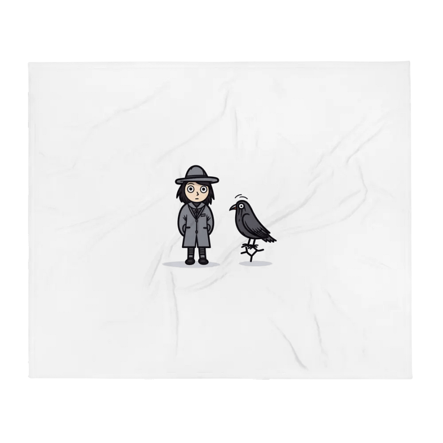 Throw Blanket - The Crow Man & Crow 127 × 153 cm product image (1)