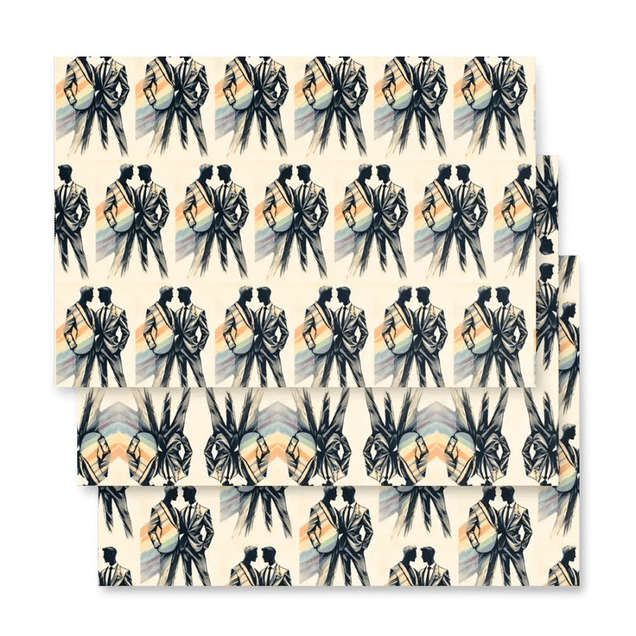 Elegant Pride Partners Wrapping Paper Set product image (4)