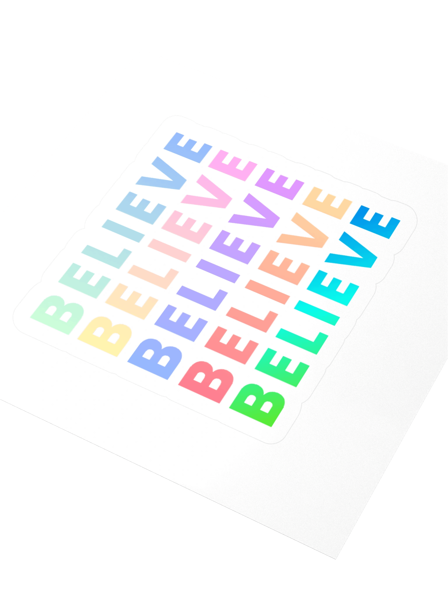 Believe Grid Kiss Cut Stickers product image (7)