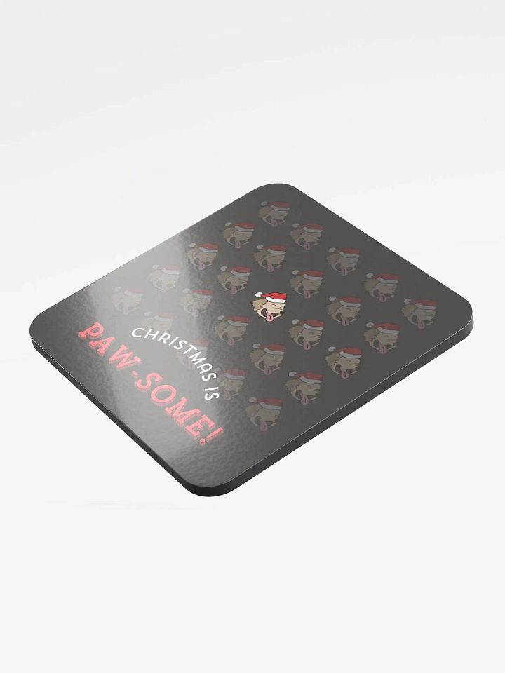 Christmas is Paw-some Cup Coaster - Dark product image (2)