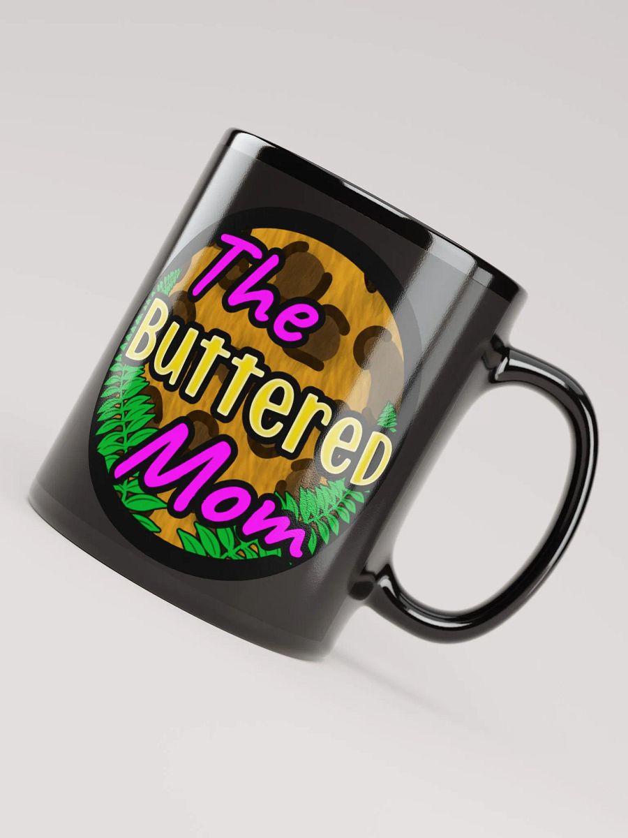 Buttered Mom Glossy Mug, Black product image (8)