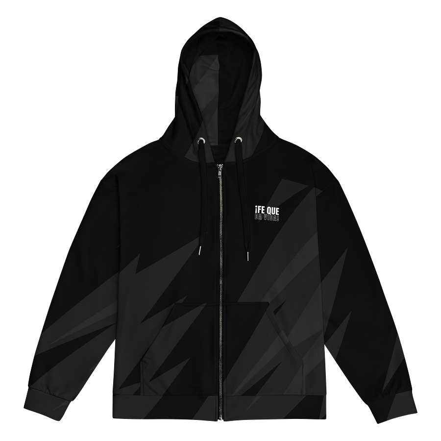 Sudadera unisex con cremallera y estampado | Fe que da vida product image (1)