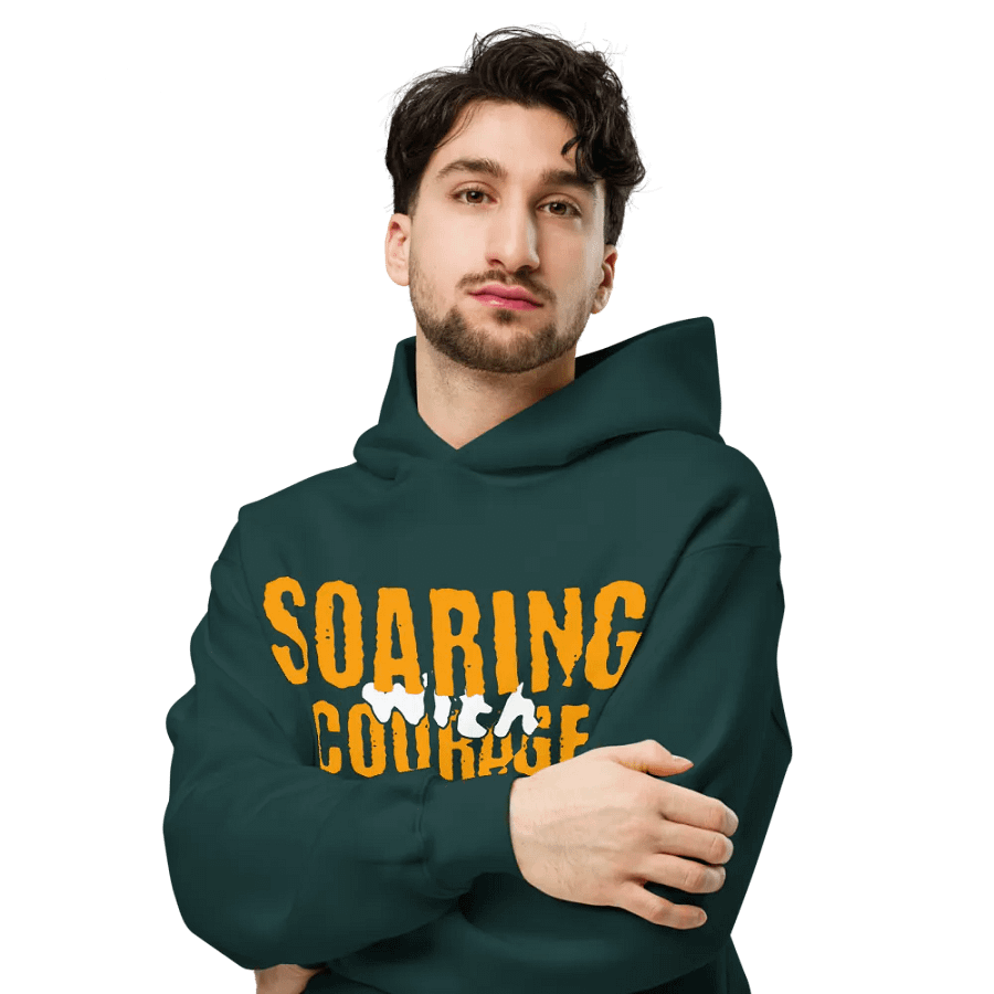 Soaring with courage unisex hoodie product image (7)