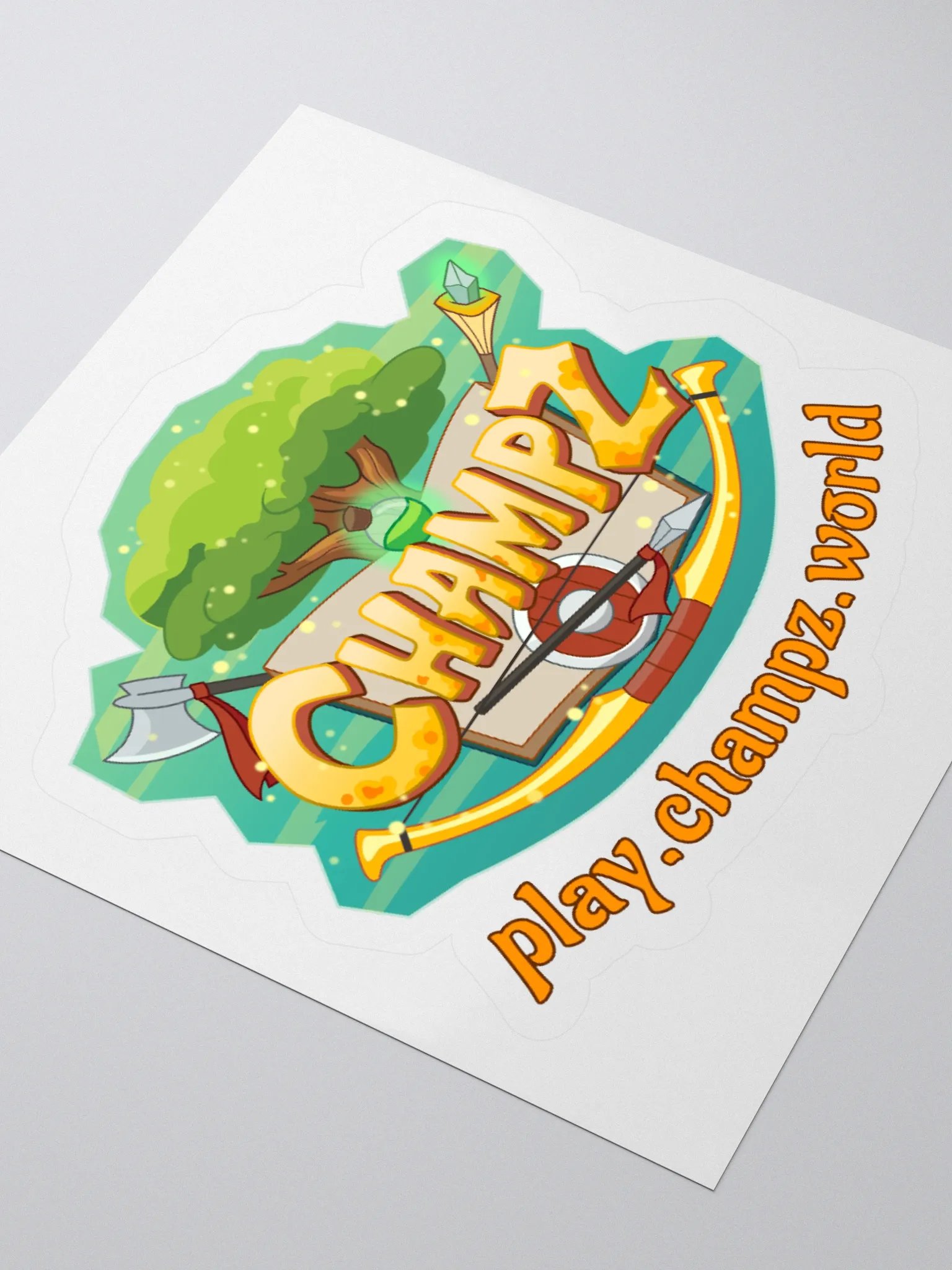 Champz Logo +URL Sticker product image (3)
