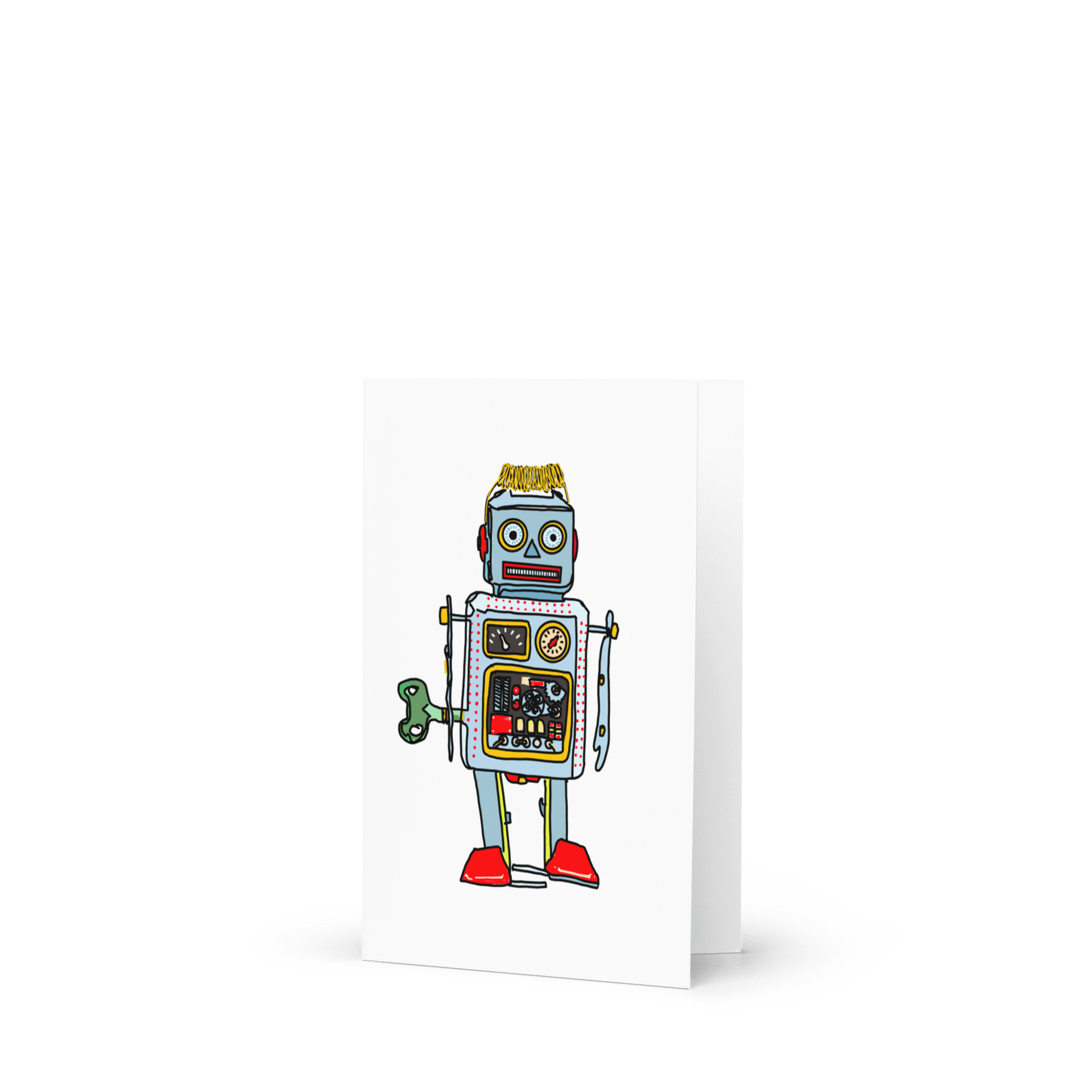Retro Robot Greetings Card product image (1)
