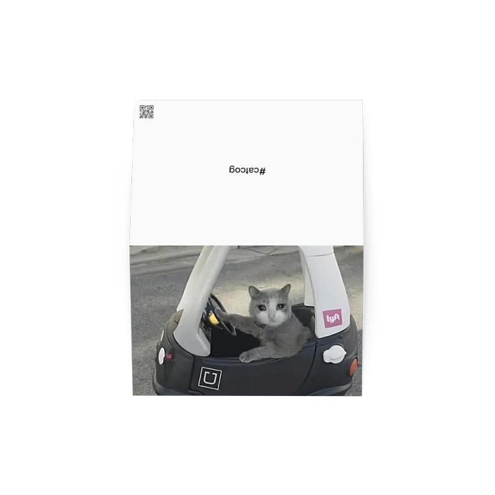Greening Card: Meme Cats driving product image (1)