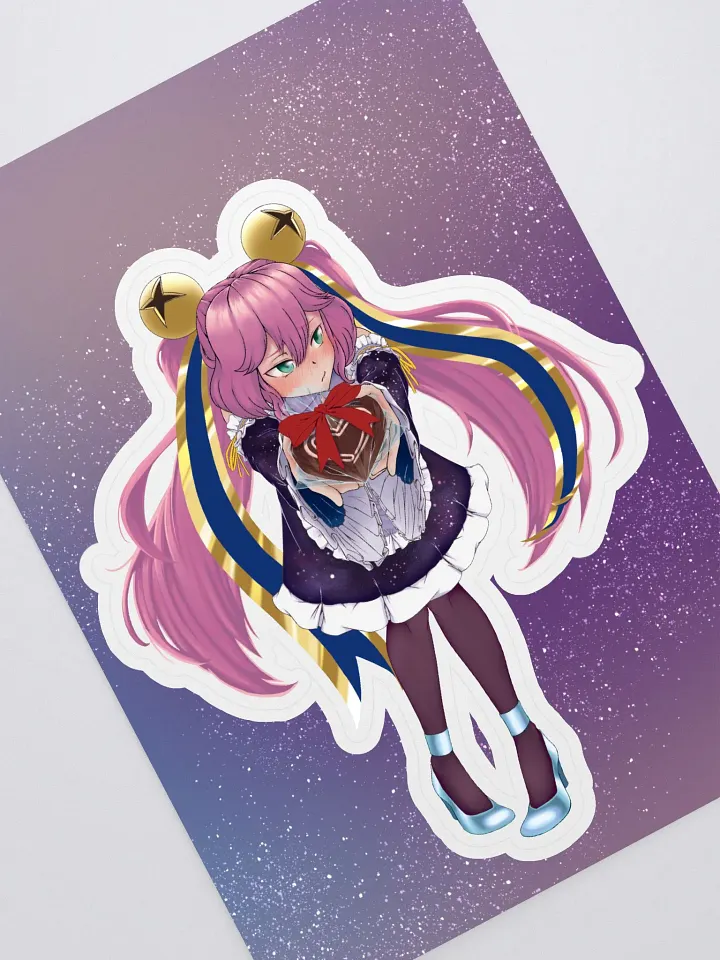 Valentines Kiss Cut Sticker with Background product image (1)