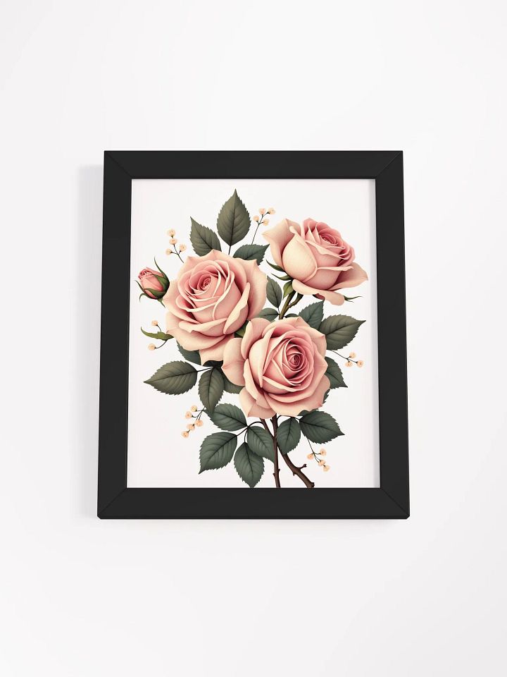 Elegant Pink Roses Framed Poster - A Timeless Addition to Home Decor product image (17)