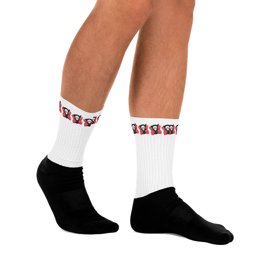 White Visceral Stripe Socks product image (11)
