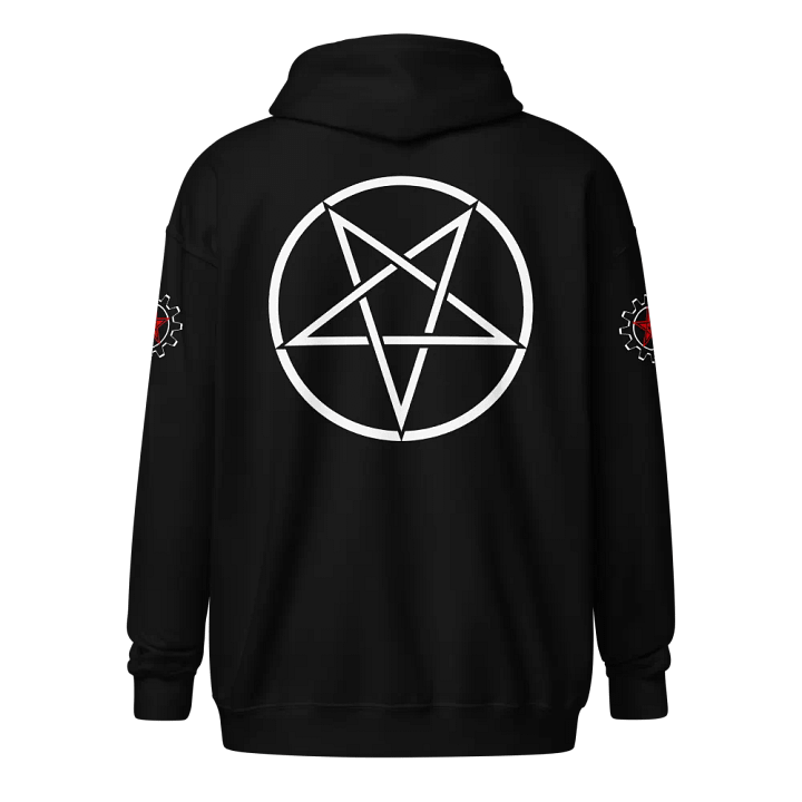 Inverted Pentagram Zip Hoodie product image (1)