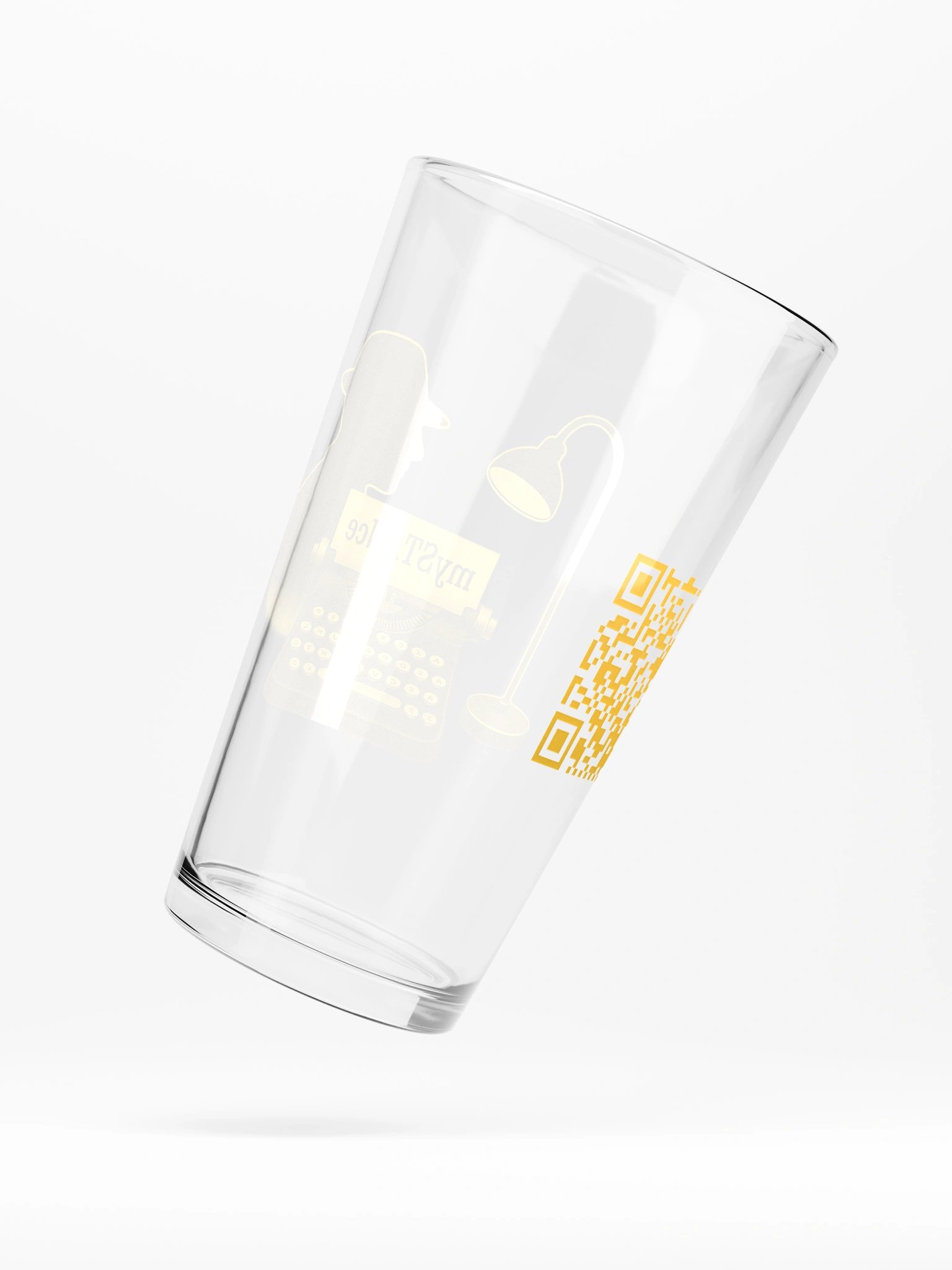 Golden Elegance Shaker Pint Glass product image (5)