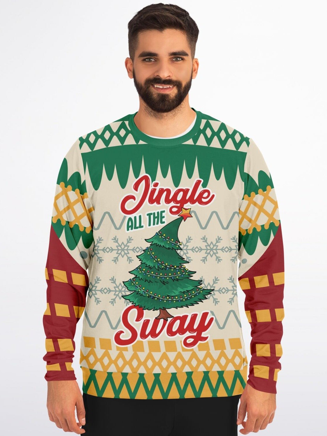 "Jingle All The Sway" Christmas Tree Sweatshirt | Musical Holiday Sweater | Festive Winter Outfit | Funny Christmas Party Outfit product image (3)