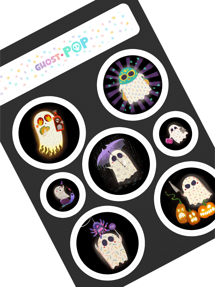 Ghost Pop Sticker Sheet #2 product image (1)