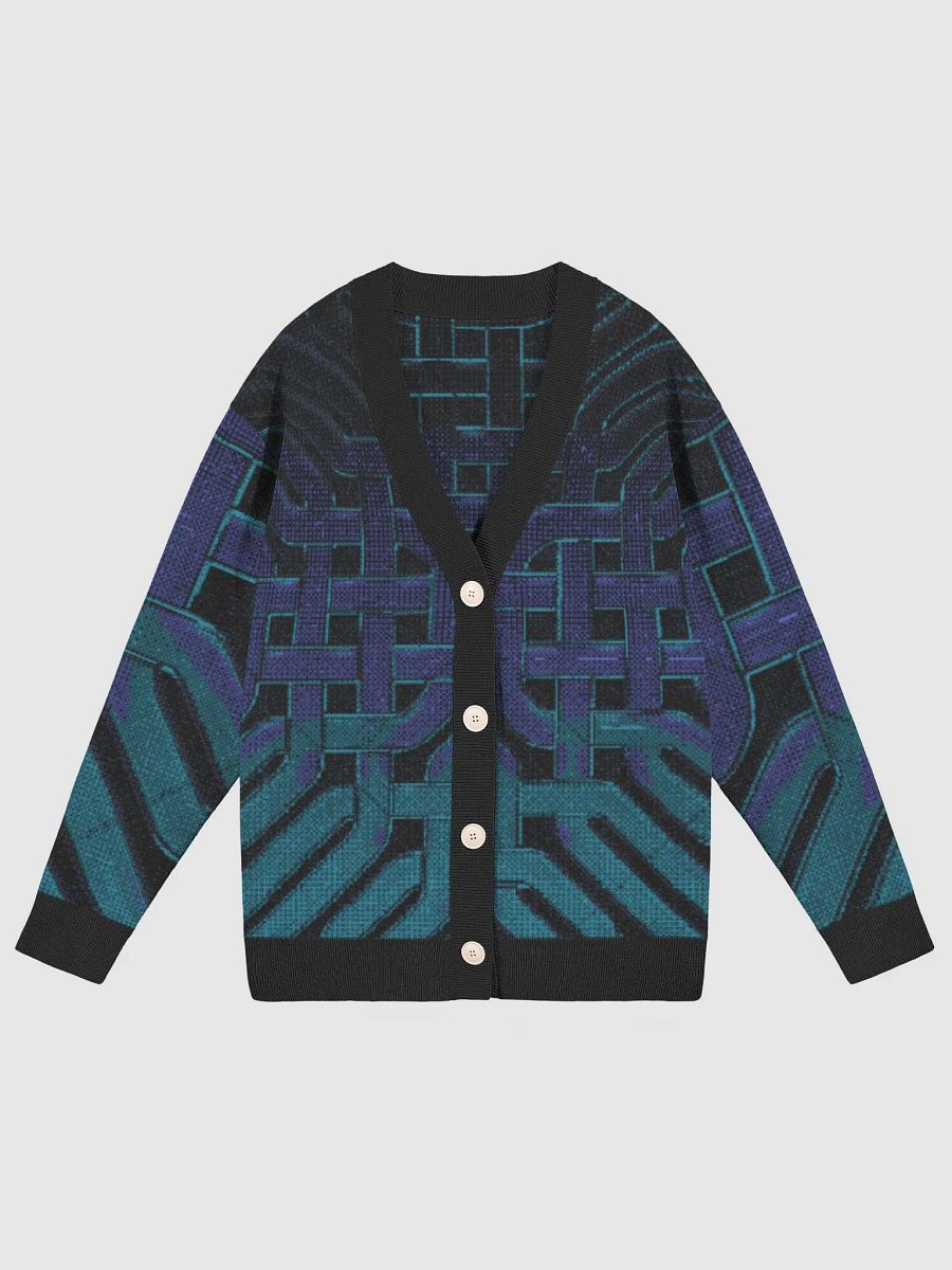 Blue and Black Celtic Knot Cardigan product image (5)