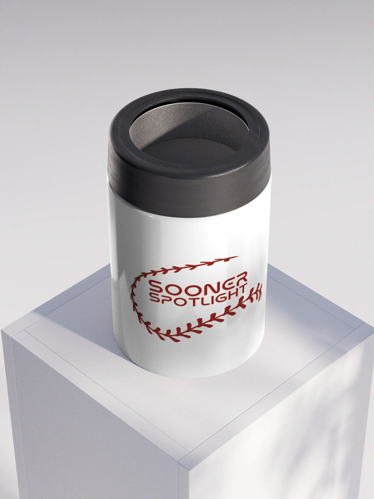 Sooner Spotlight Baseball Stainless Steel Koozie product image (4)
