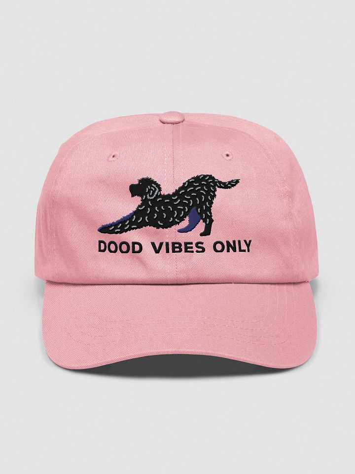 Dood Vibes Only Classic Dad Hat(Embroidered) of a Labradoodle(Black) product image (17)