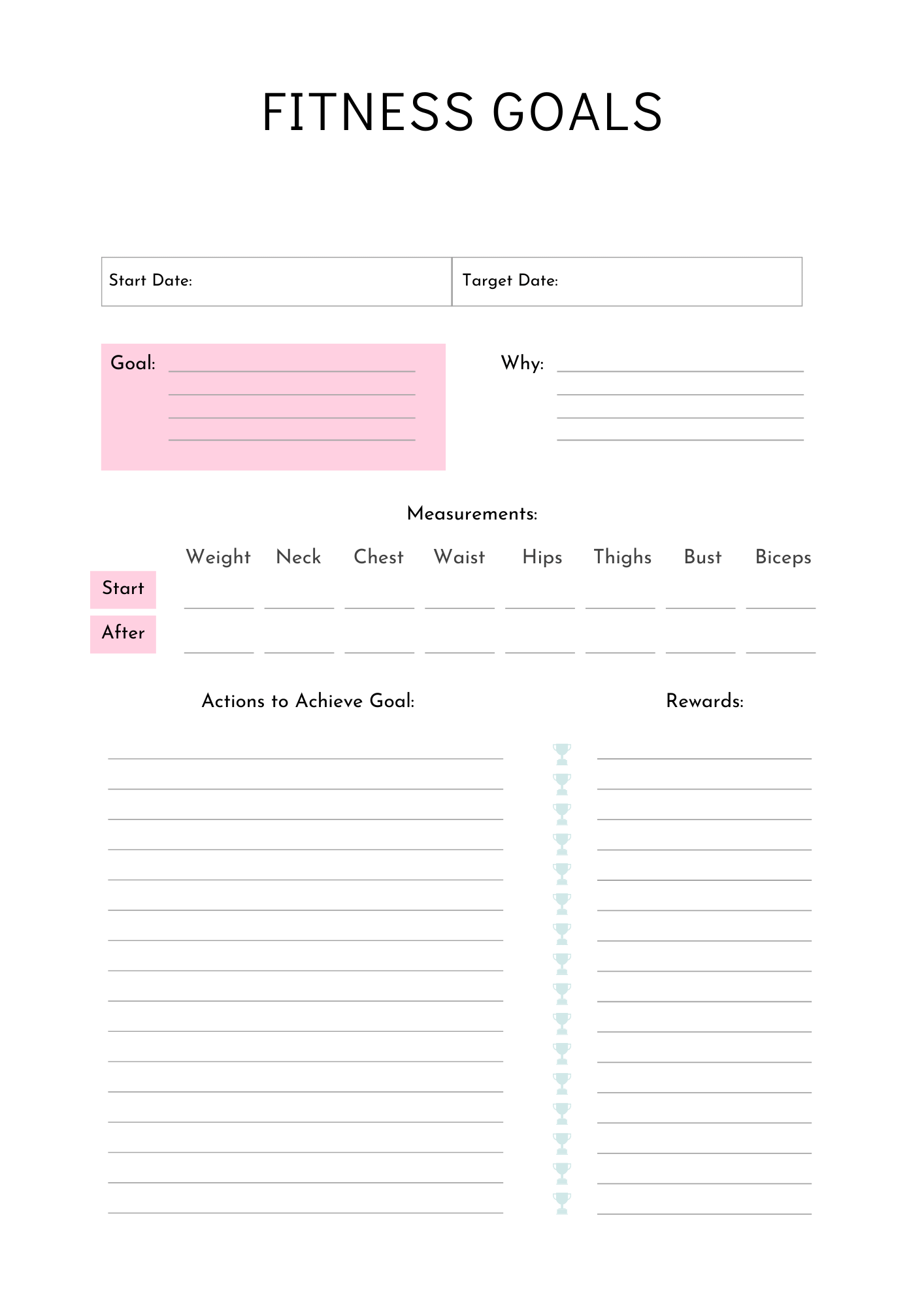 Gym Girl Fitness Planner: Your Glow-Up Partner product image (3)