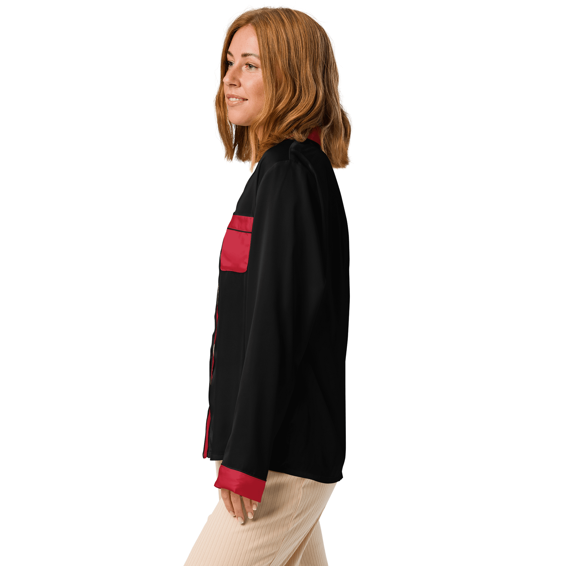 WILLOWISP Intern Solid Long Sleeve Pajama Top product image (4)