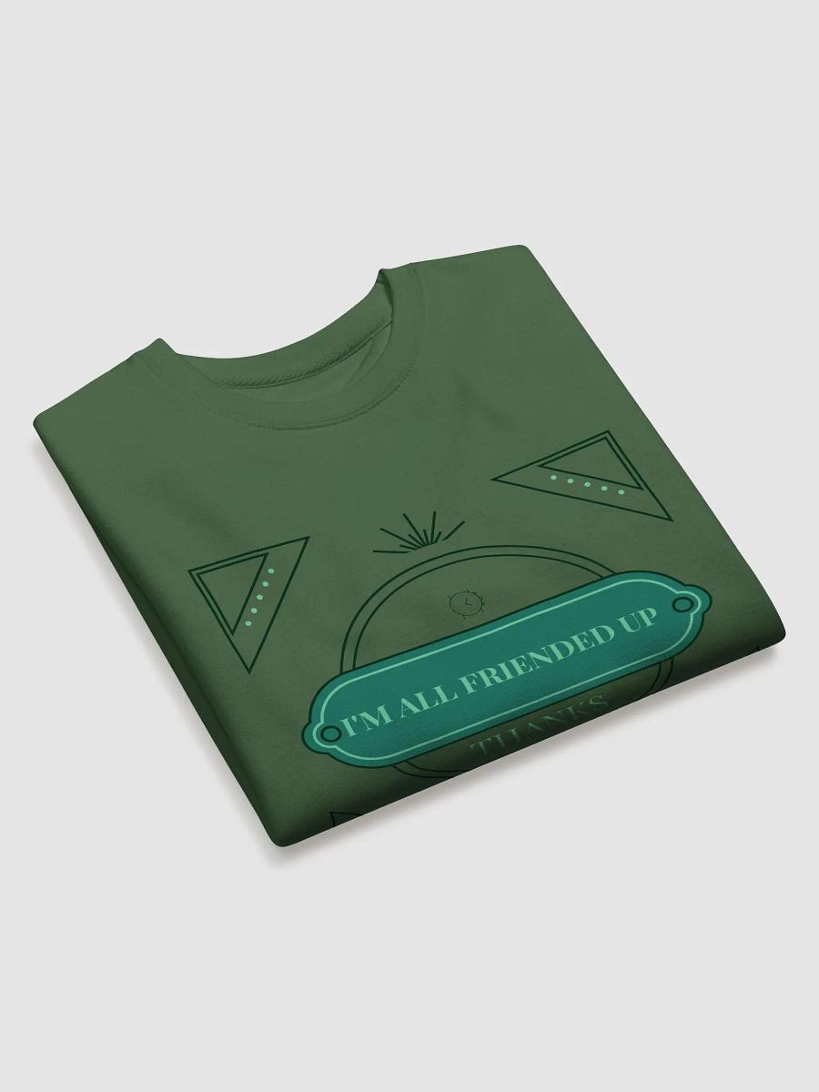 All Friended Up Green Sweatshirt product image (3)