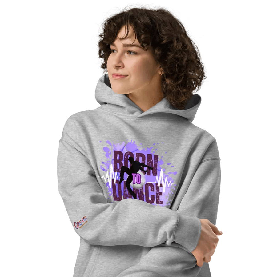 Born to Dance His Silhouette Unisex Oversized Hoodie product image (34)