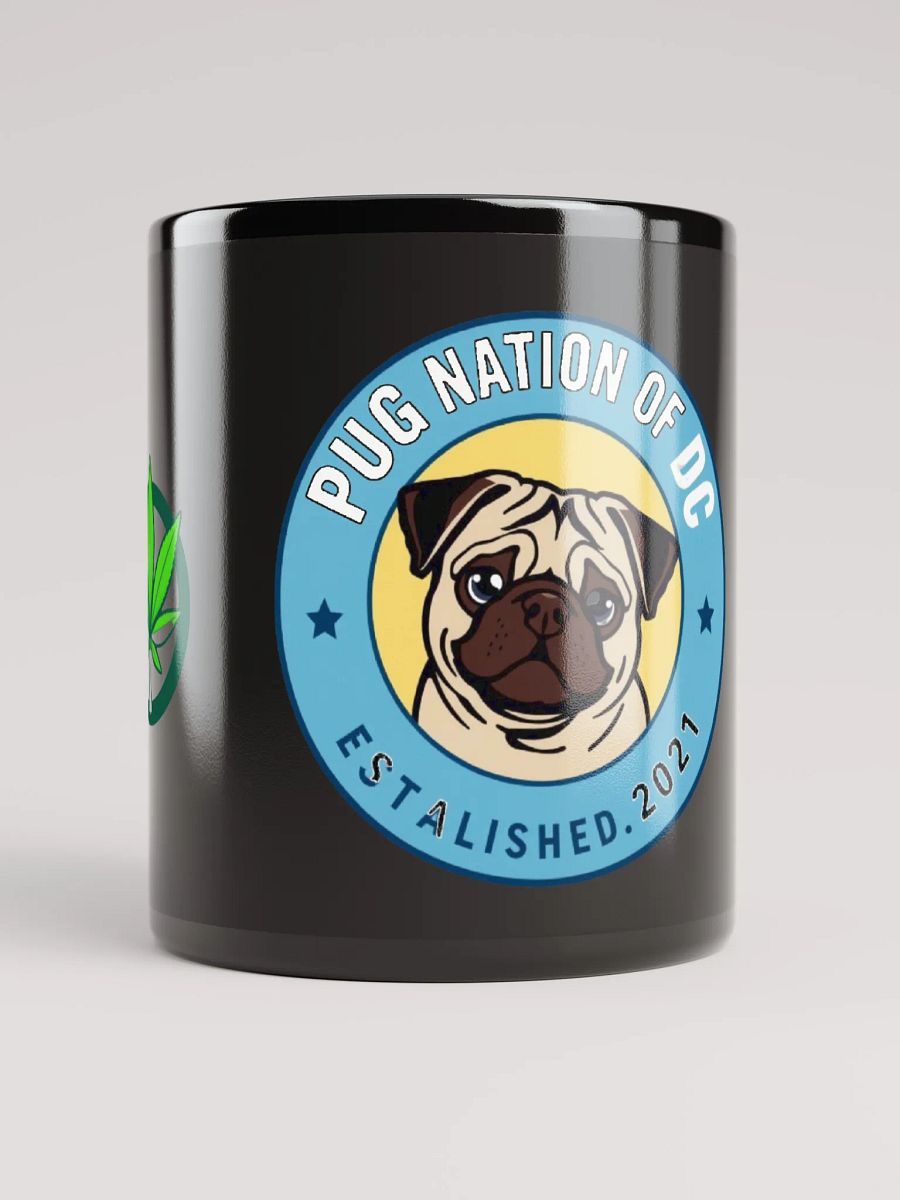 Pug Nation of DC Black Glossy Mug product image (9)