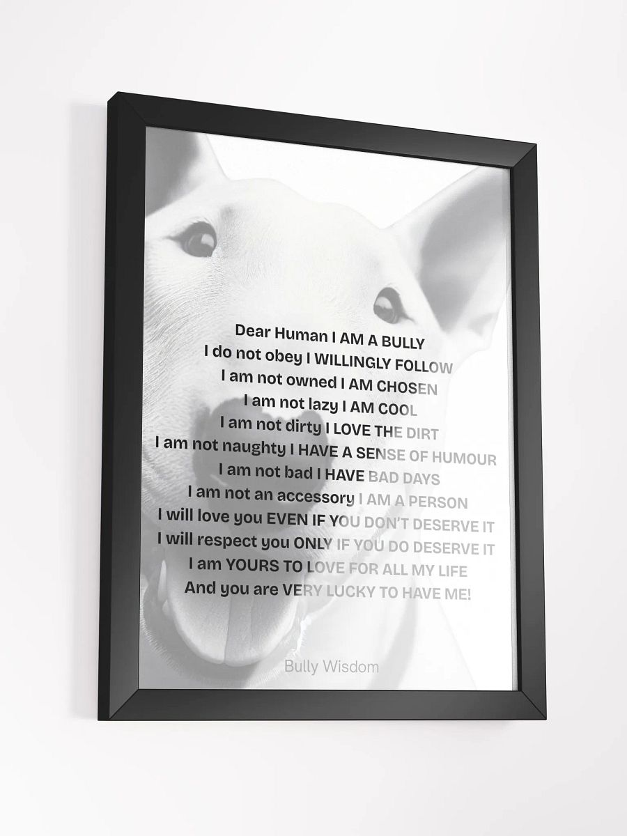 Bull Terrier "Dear Human, I am a Bully" product image (24)