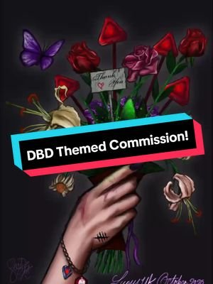 I can finally reveal the piece of art work that @Beefaloney | Twitch   commissioned me to say thanks to 9 of the biggest supporters for her incredibly successful charity month in October for LUPUS UK. The bouquet was spooky and dbd themed since it's halloween month and dbd was the main game streamed throughout. Beef and her fantastic and generous community raised a whopping £2035.69! Which makes it a grand total of £5,534.99 altogether since she started fundraising! Beef is also an official ambassador for Lupus UK and has worked tirelessly to bring lupus to the forefront of discussion and to further research with her fundraising. Can't wait to see what next year has in store, GG beef! @Dead by Daylight  #dbd #art #deadbydaylight #dbdtiktok  #digitalart 