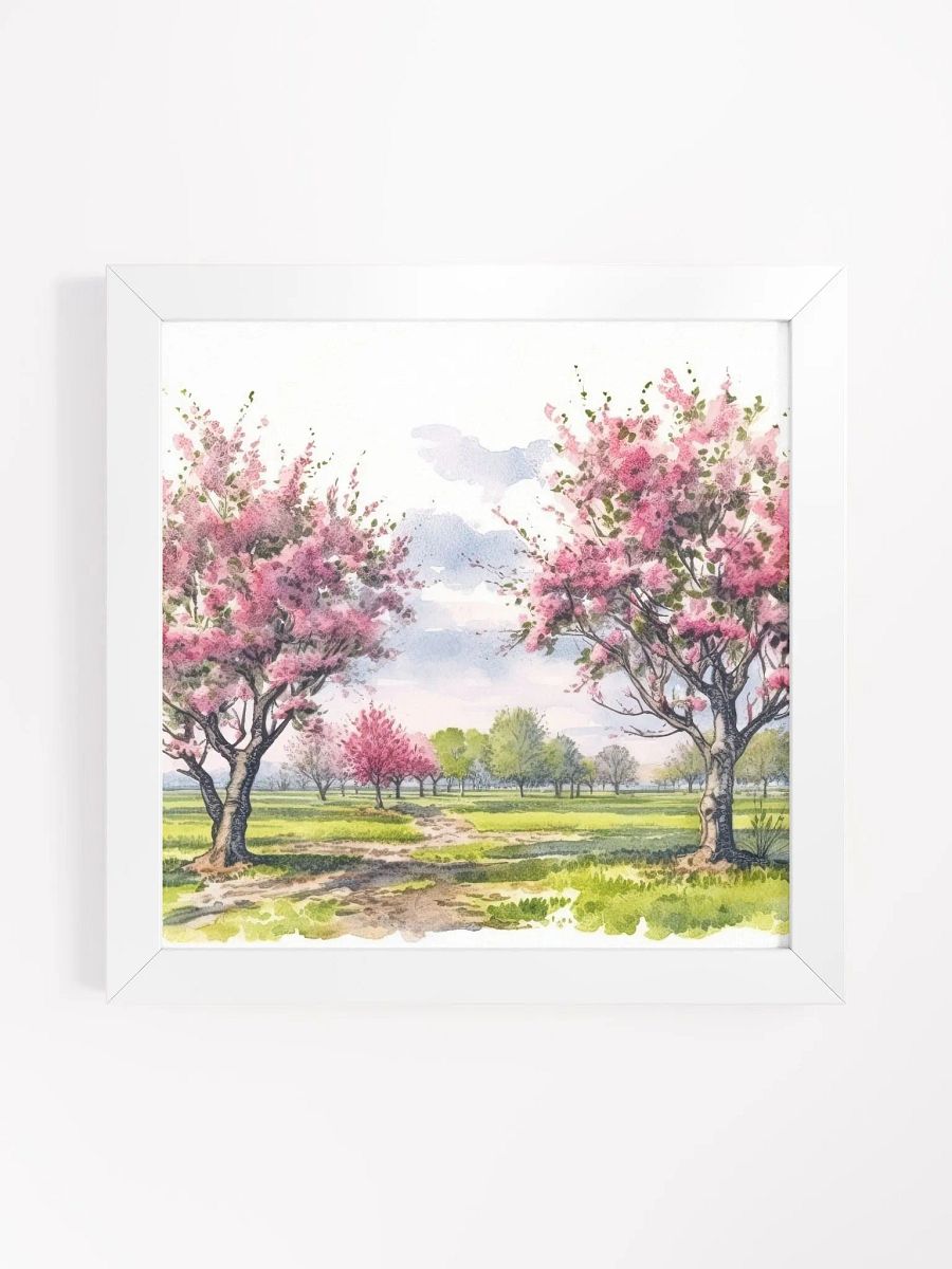Cherry Orchard Watercolor Wall Art product image (1)