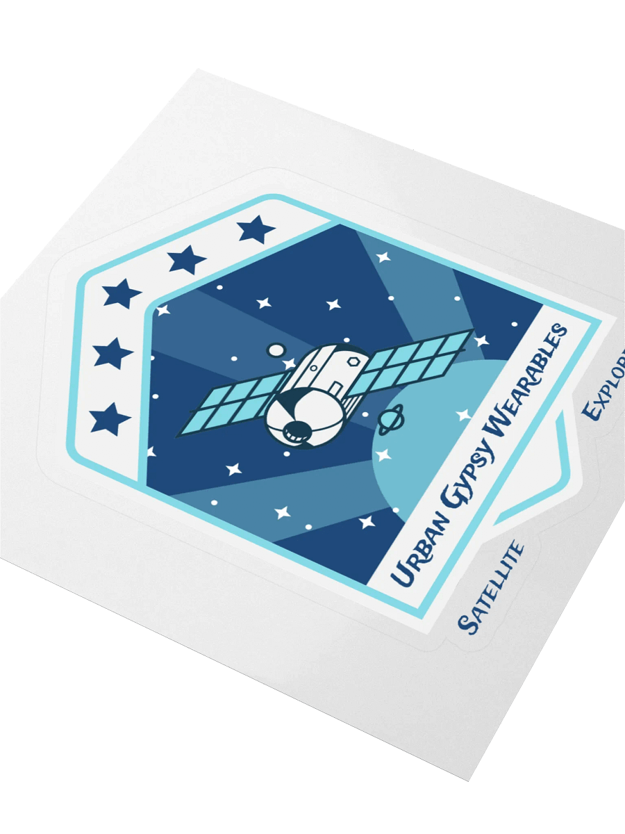 Cosmic Satellite Kiss Cut Sticker product image (3)