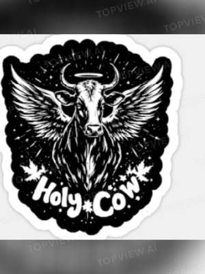 https://www.teepublic.com/t-shirt/67636889-unique-holy-cow-graphic-t-shirt-angelic-cow-shirt-?store_id=3241942 #zenggraphics #holycow 