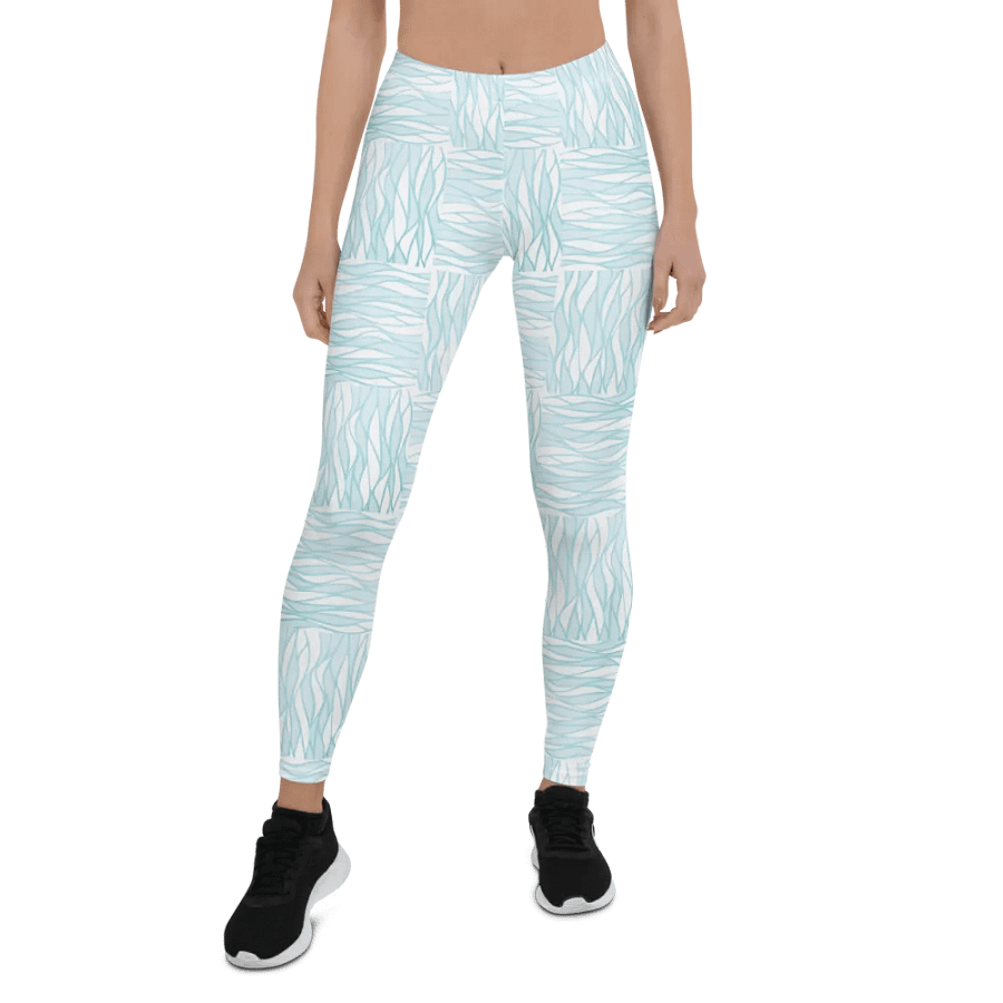 Light Turquois All-Over Print Leggings product image (1)