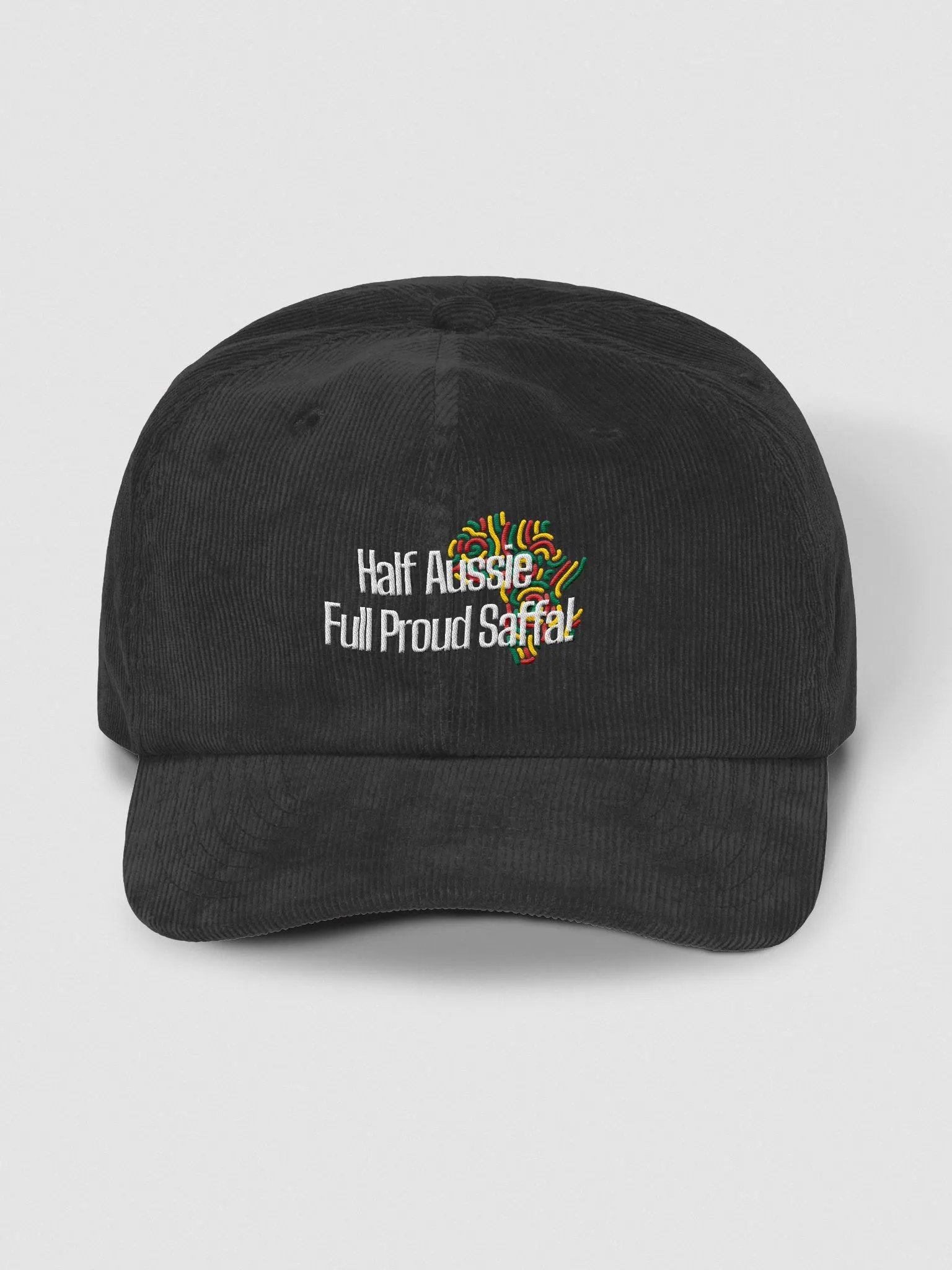 Half Aussie Full Proud Saffa! Corduroy Hat product image (1)