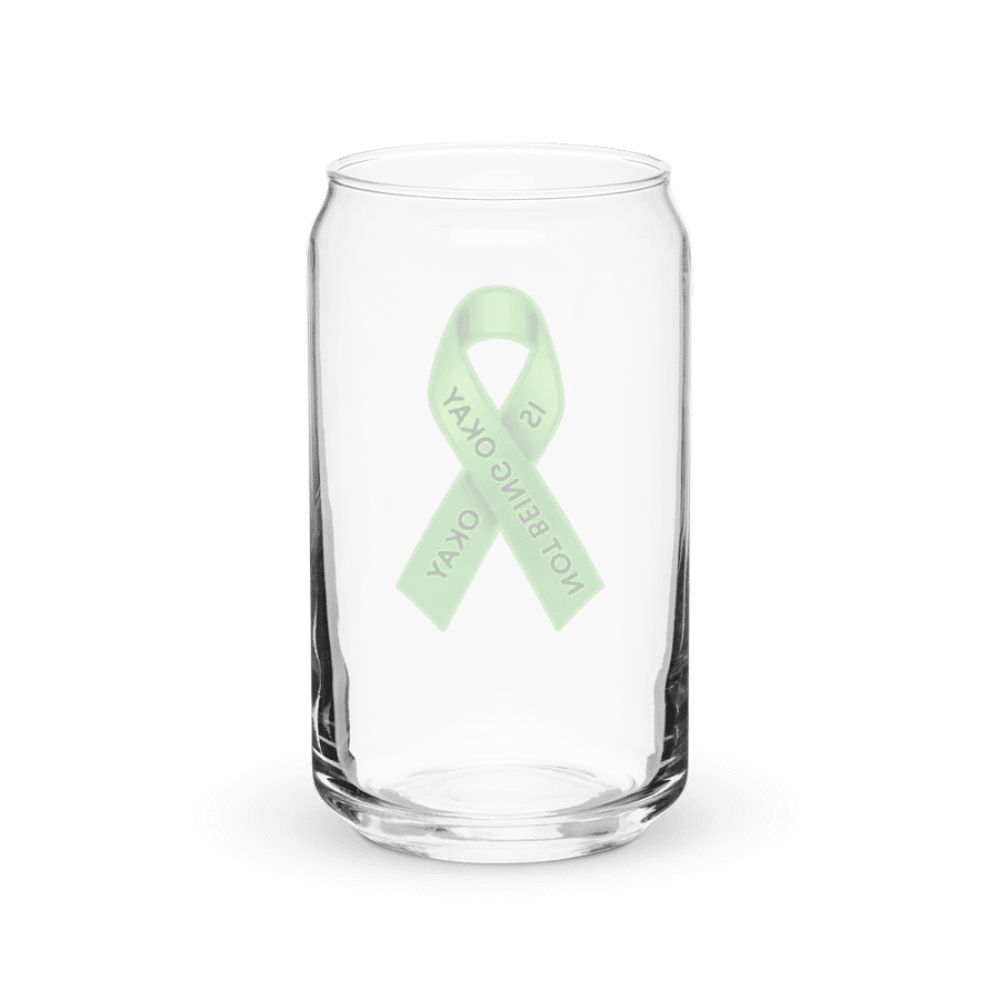 Green Ribbon Awareness Can-Shaped Glass product image (8)