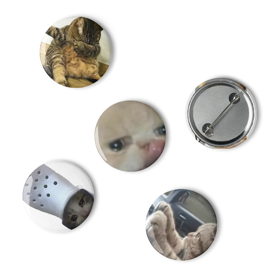 Set of Pin Buttons: Meme Cats 7 product image (6)