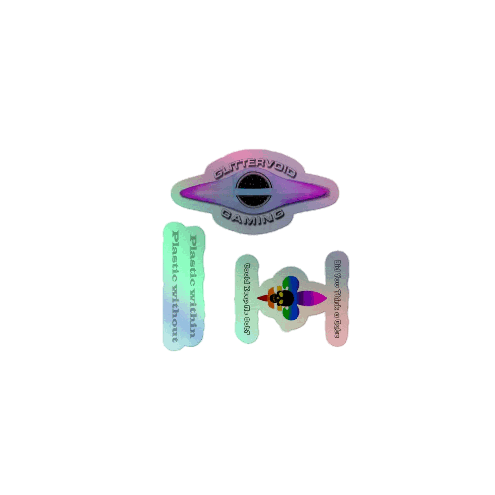Plastic Pride Holographic Sticker Set product image (1)