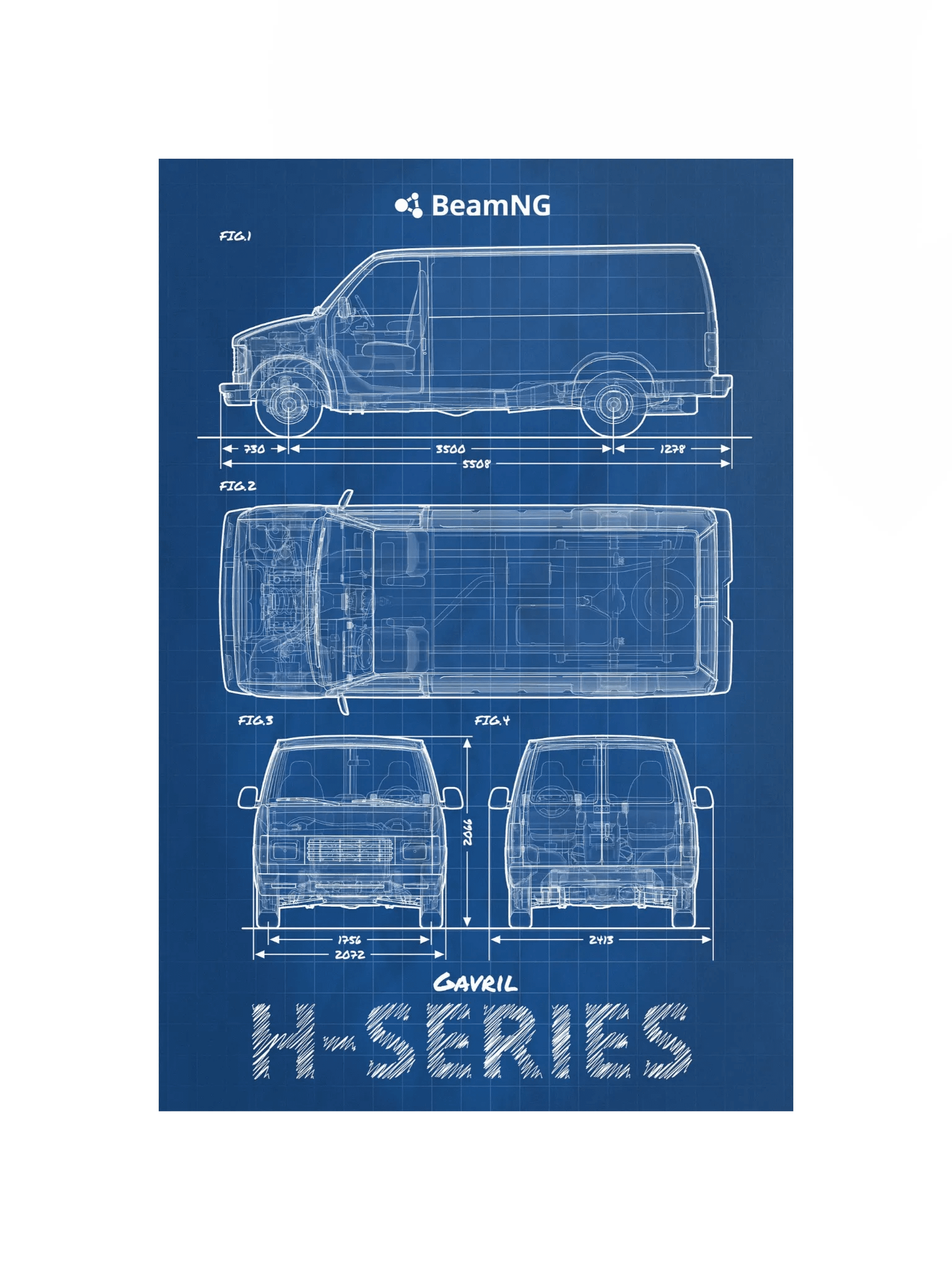 Gavril H-Series Blueprint Poster product image (4)