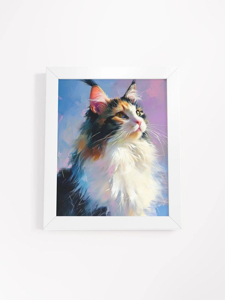 Calico Dream - Framed Matte Cat Art product image (1)
