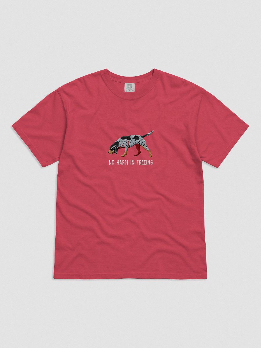 No Harm in Treeing T-Shirt(Embroidered) of a Bluetick Coonhound product image (41)