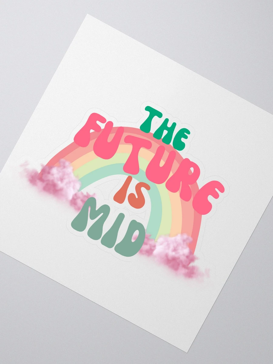 The Future is Mid Retro Sticker product image (5)