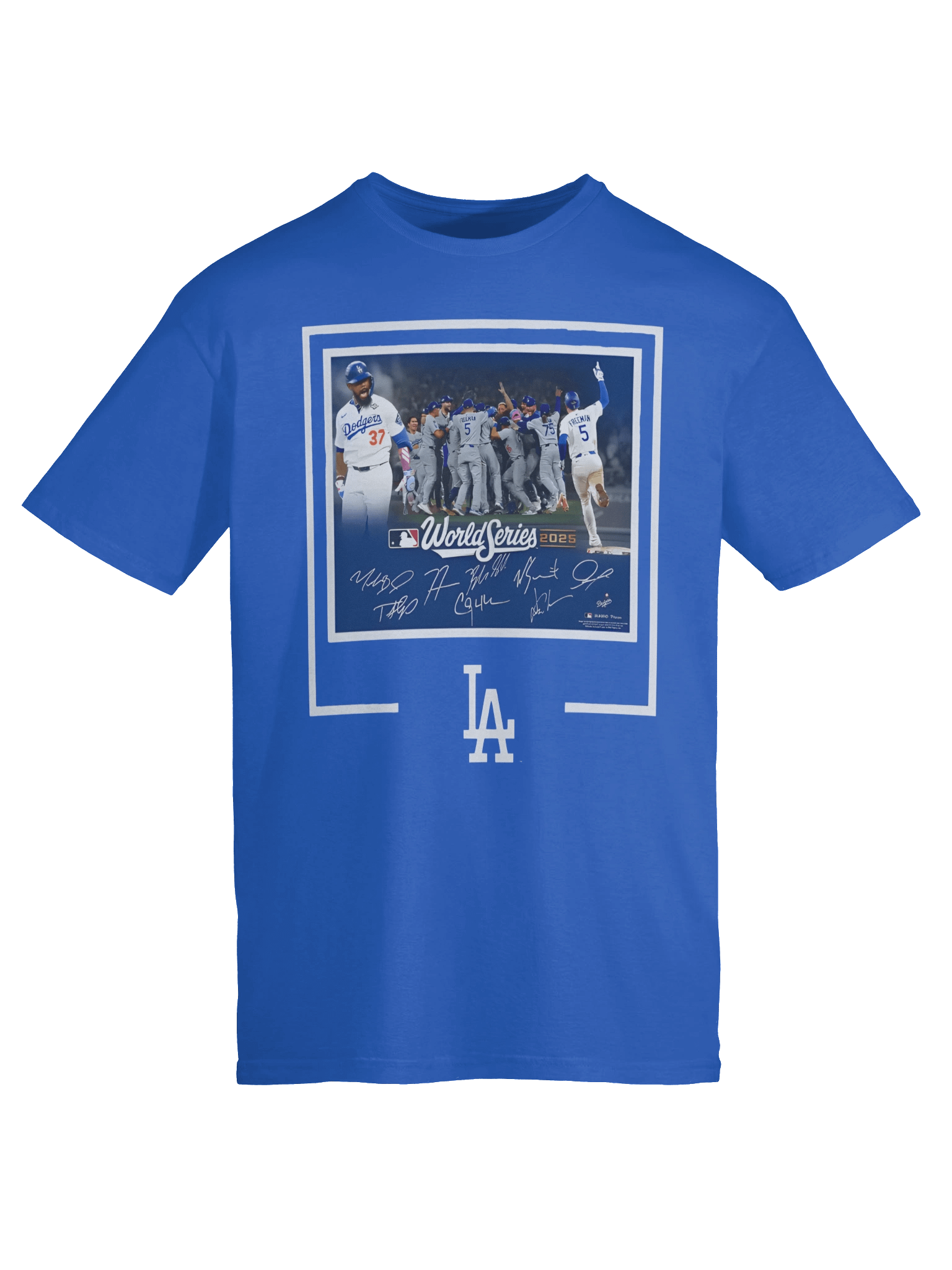 Dodgers Autographed World Series Signatures T-Shirt product image (75)