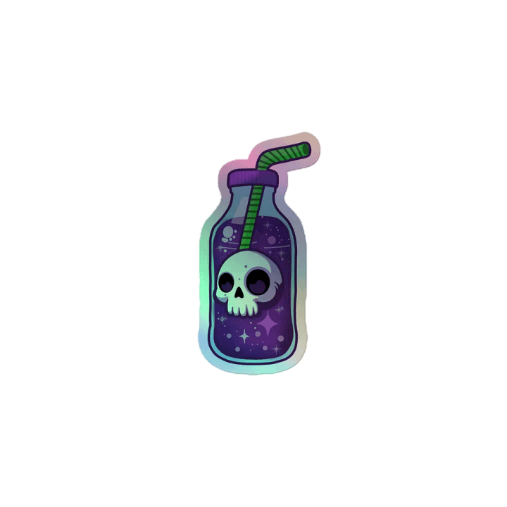 Skull Potion Holographic Sticker Set product image (1)