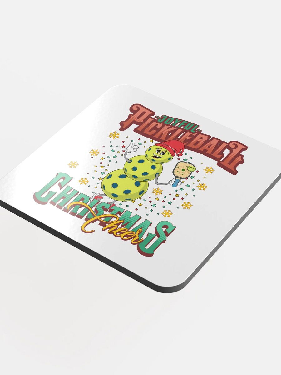Joyful Pickleball Christmas Cheer Snowman Coaster Set product image (4)